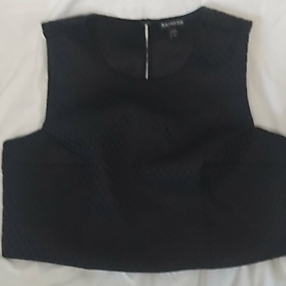 Express black Crop Top. Size L.